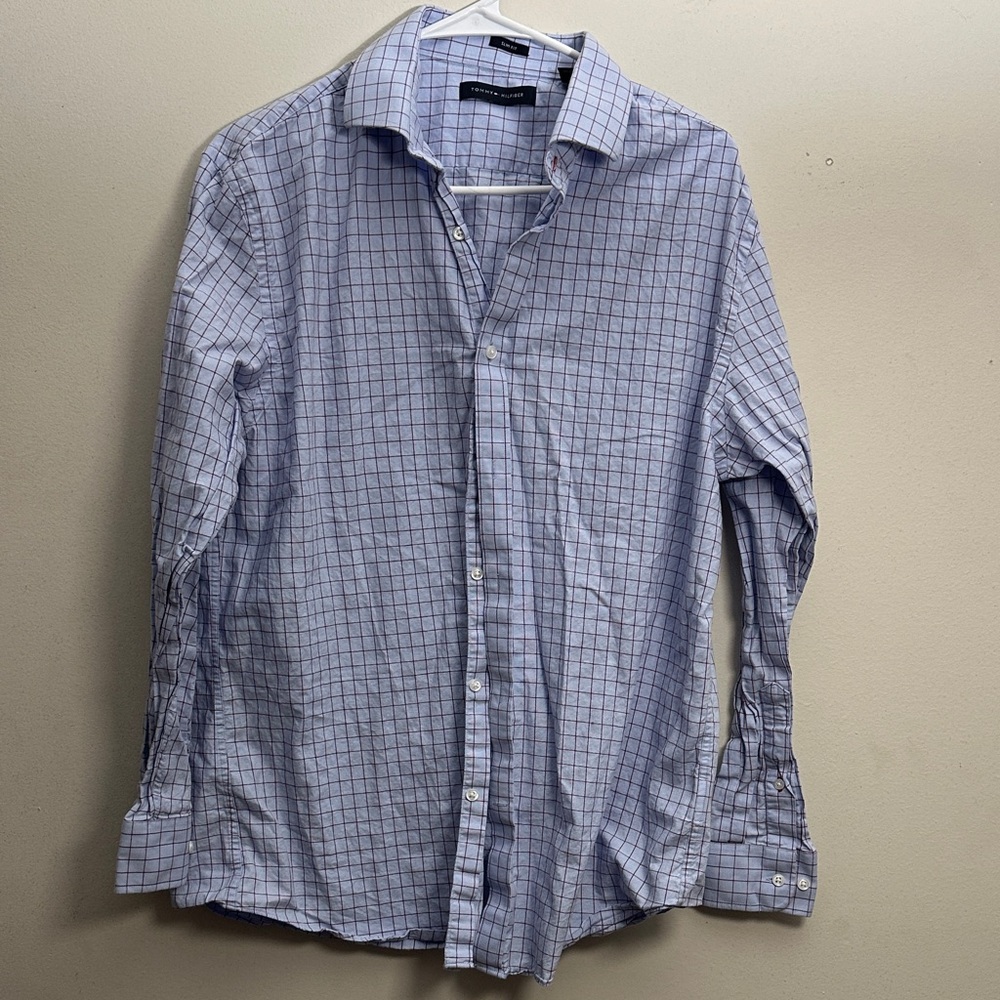 Tommy Hilfiger Blue  Checkered Shirt